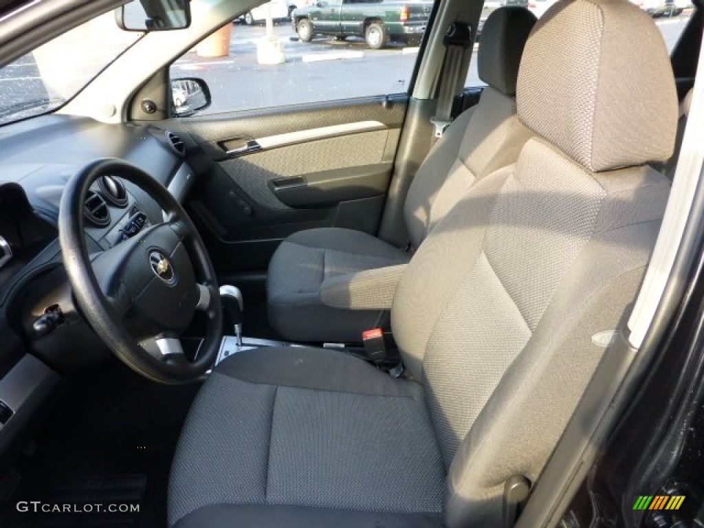 2010 Aveo LT Sedan - Black Granite / Charcoal photo #10