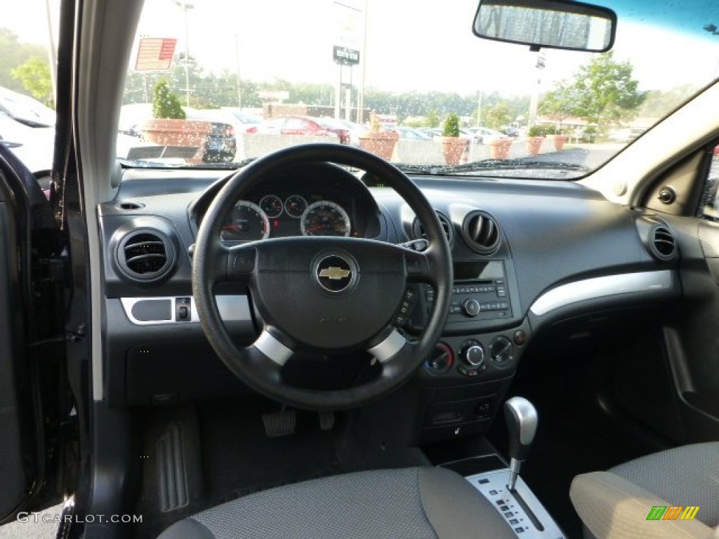 2010 Aveo LT Sedan - Black Granite / Charcoal photo #12
