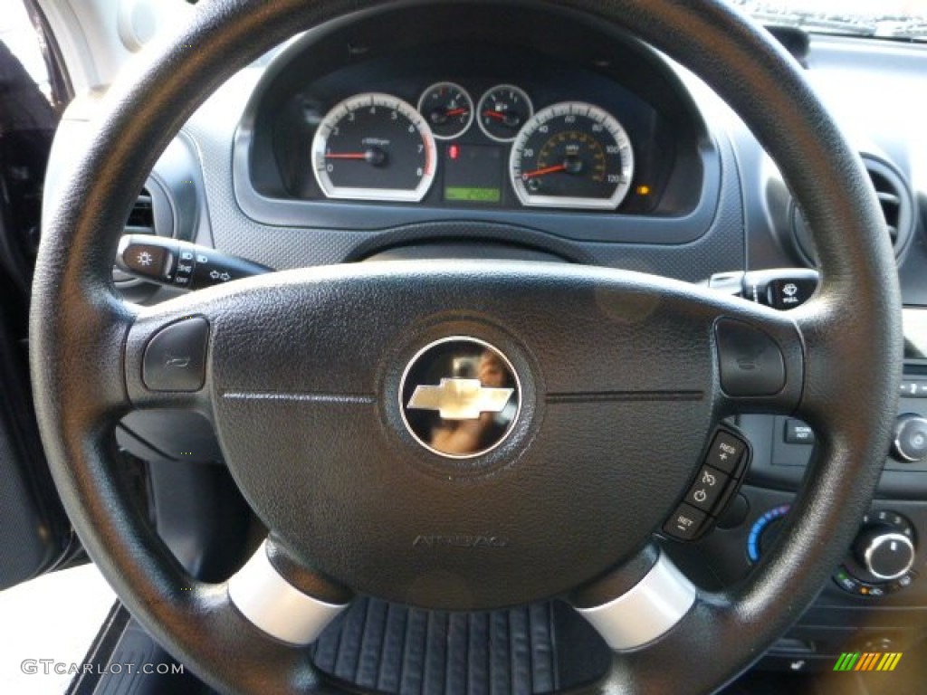 2010 Aveo LT Sedan - Black Granite / Charcoal photo #17