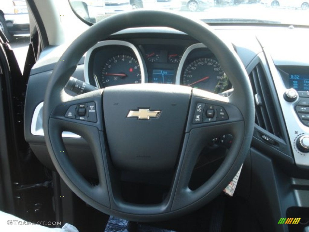 2013 Chevrolet Equinox LS AWD Jet Black Steering Wheel Photo #68524086