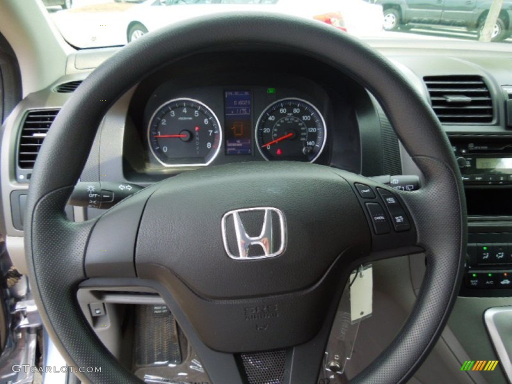 2011 Honda CR-V LX Gray Steering Wheel Photo #68524951