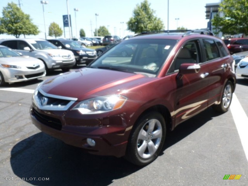2009 RDX SH-AWD Technology - Basque Red Pearl / Taupe photo #3