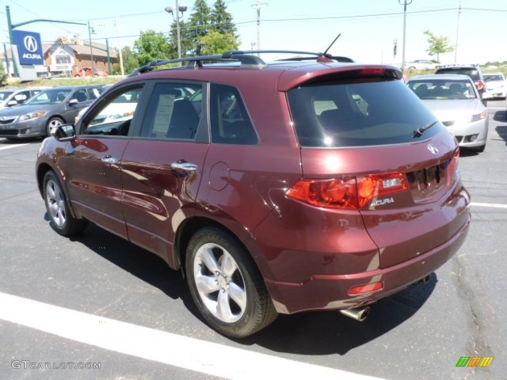 2009 RDX SH-AWD Technology - Basque Red Pearl / Taupe photo #4