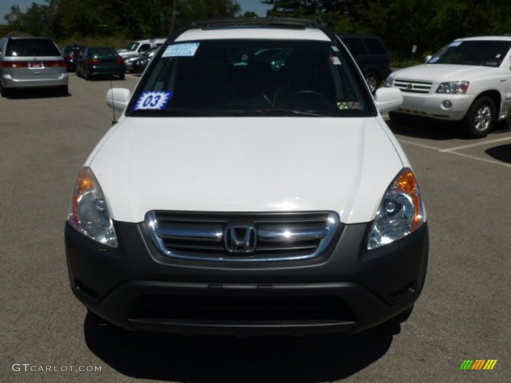 2003 CR-V EX 4WD - Taffeta White / Black photo #2