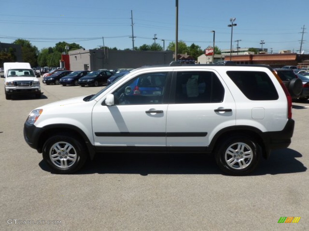 2003 CR-V EX 4WD - Taffeta White / Black photo #4