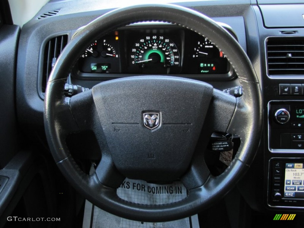 2010 Dodge Journey R/T AWD Dark Slate Gray Steering Wheel Photo #68526721