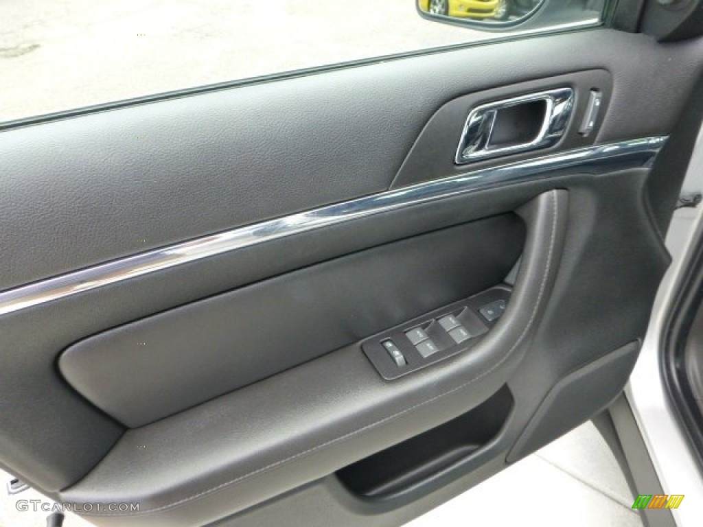 2011 Lincoln MKS AWD Charcoal Black Door Panel Photo #68526817