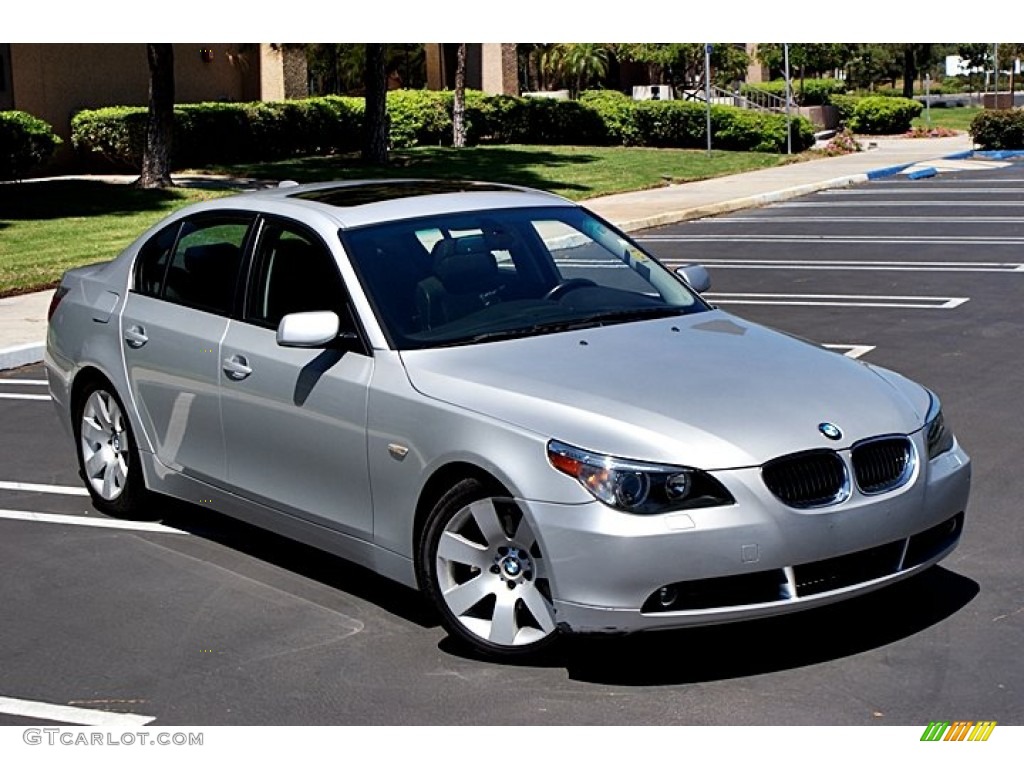 Titanium Silver Metallic 2007 BMW 5 Series 530i Sedan Exterior Photo #68526886