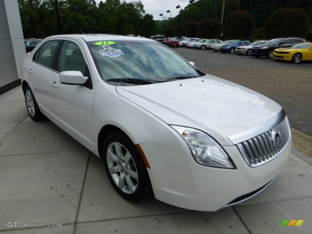 White Platinum Metallic Tri- coat 2011 Mercury Milan I4 Premier Exterior Photo #68526928