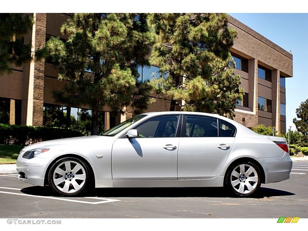 Titanium Silver Metallic 2007 BMW 5 Series 530i Sedan Exterior Photo #68526949