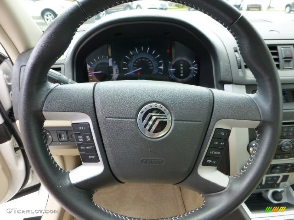 2010 Mercury Milan V6 Premier Camel Steering Wheel Photo #68527240