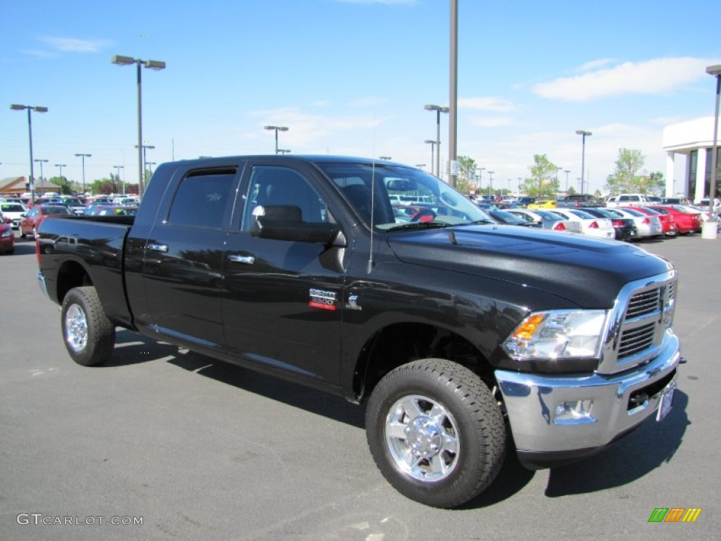 Brilliant Black Crystal Pearl 2010 Dodge Ram 2500 Laramie Mega Cab 4x4 Exterior Photo #68527831