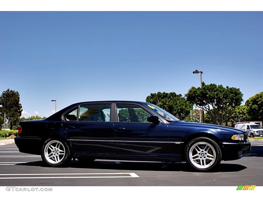 Orient Blue Metallic 2001 BMW 7 Series 740iL Sedan Exterior Photo #68528047