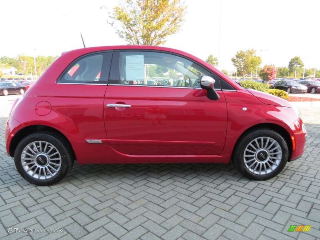 Rosso Brillante (Red) 2012 Fiat 500 Lounge Exterior Photo #68528062
