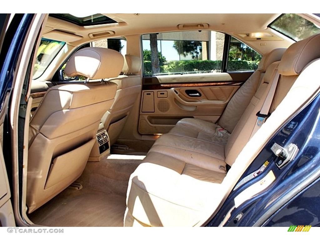 Sand Beige Interior 2001 Bmw 7 Series 740il Sedan Photo