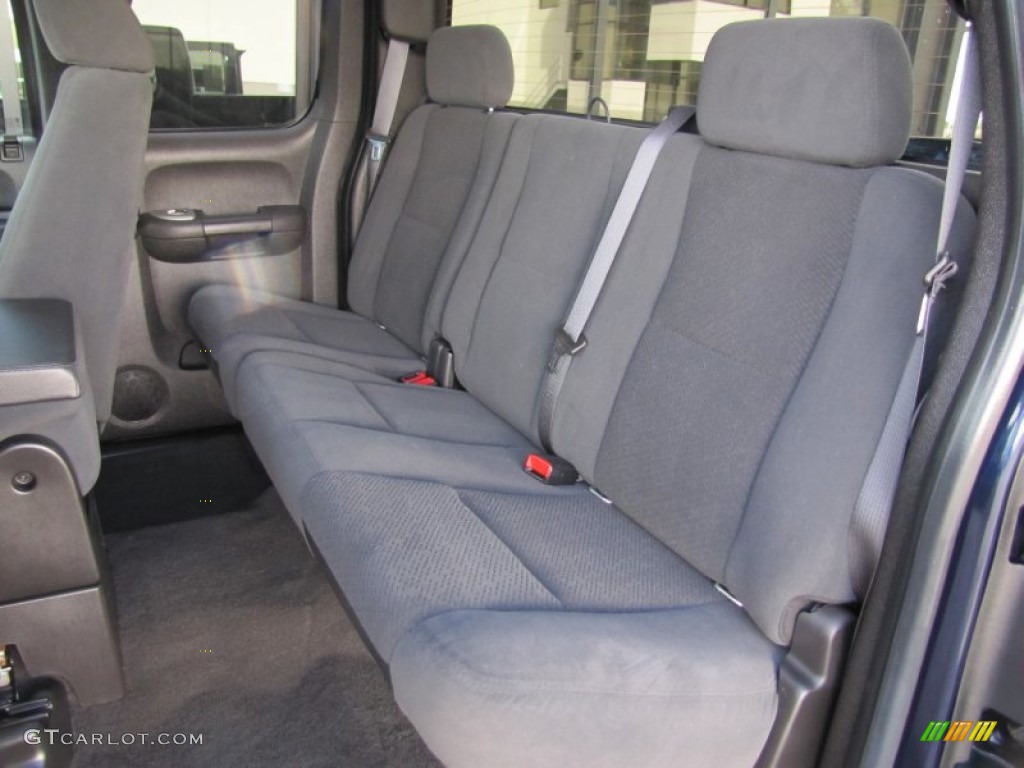 Ebony Black Interior 2007 Chevrolet Silverado 1500 LT Extended Cab 4x4 Photo #68528443