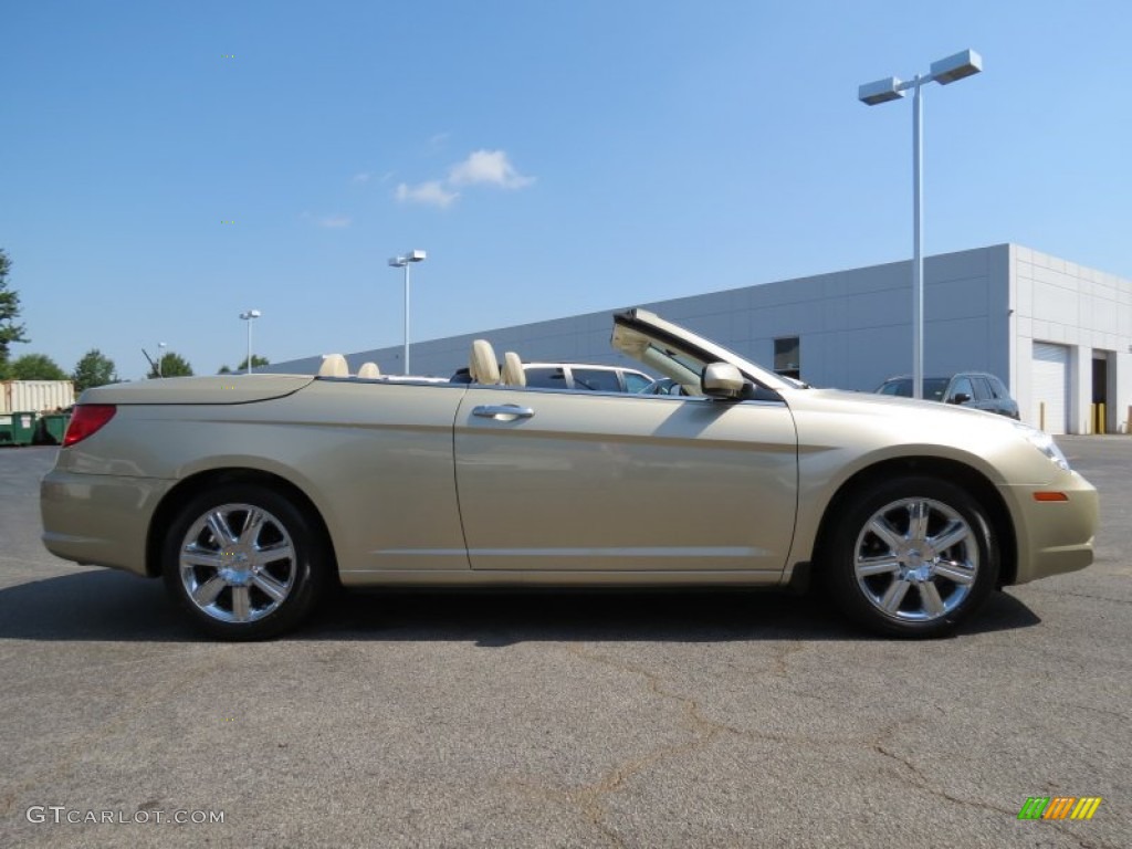 White Gold 2010 Chrysler Sebring Limited Hardtop Convertible Exterior Photo #68528491