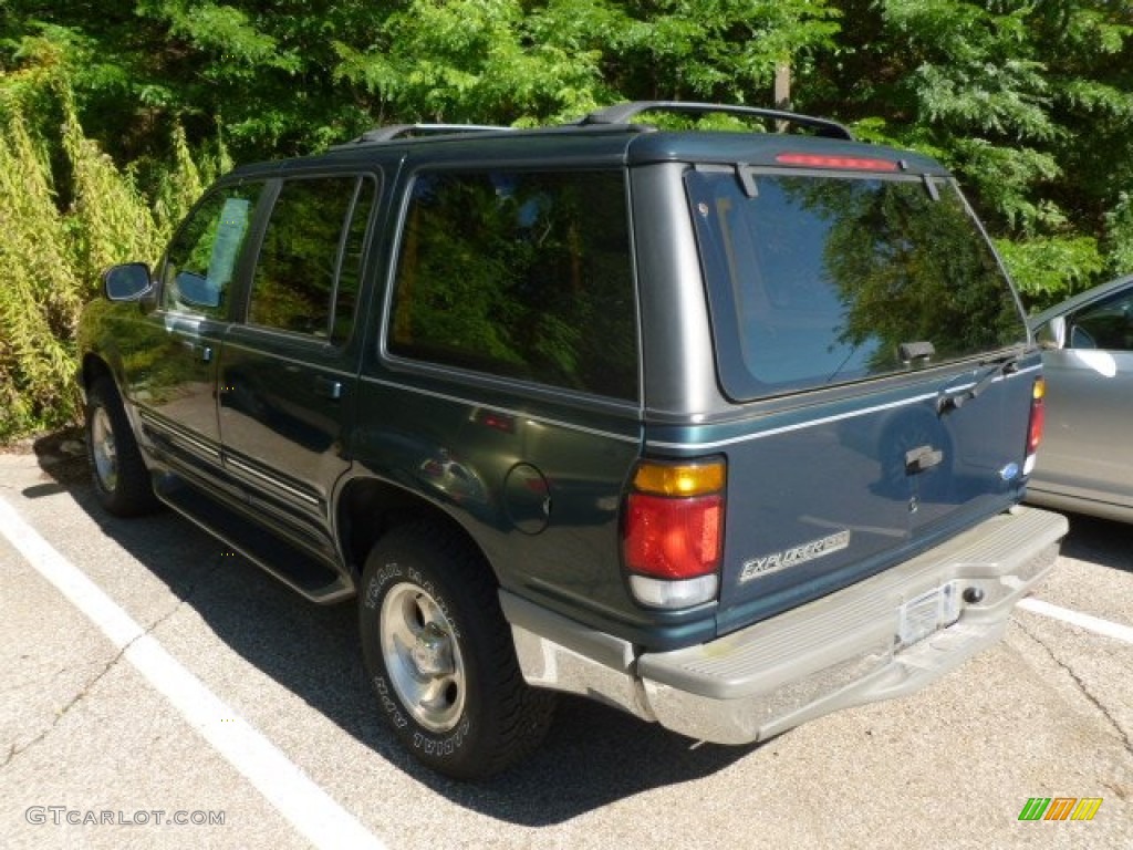 1996 Explorer XLT 4x4 - Deep Emerald Green Metallic / Beige photo #2