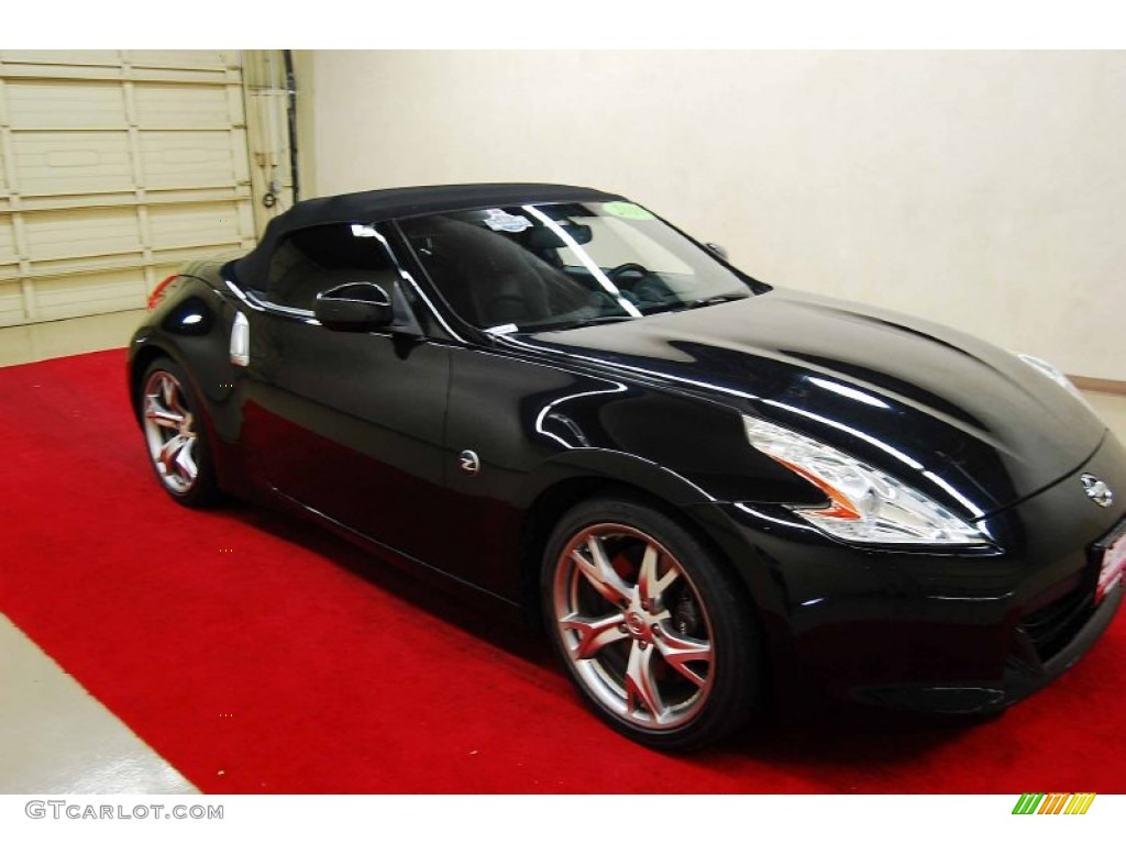 2010 370Z Sport Touring Roadster - Magnetic Black / Black Leather photo #2