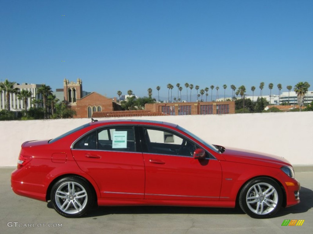 2012 C 250 Sport - Mars Red / Black photo #3