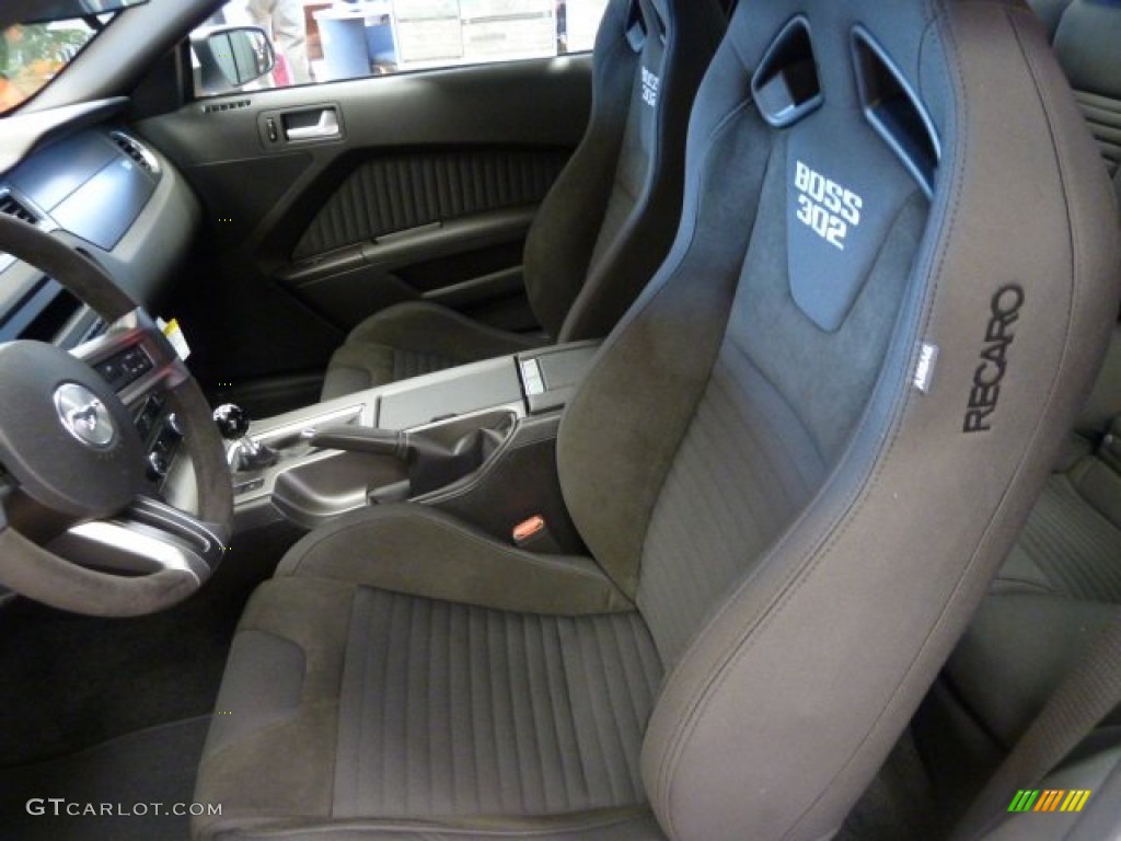 Charcoal Black Recaro Sport Seats Interior 2012 Ford Mustang Boss 302 Photo #68530762