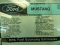 2012 Ford Mustang Boss 302 Window Sticker