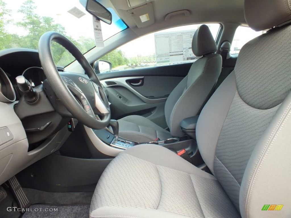 Gray Interior 2013 Hyundai Elantra Coupe GS Photo #68531287