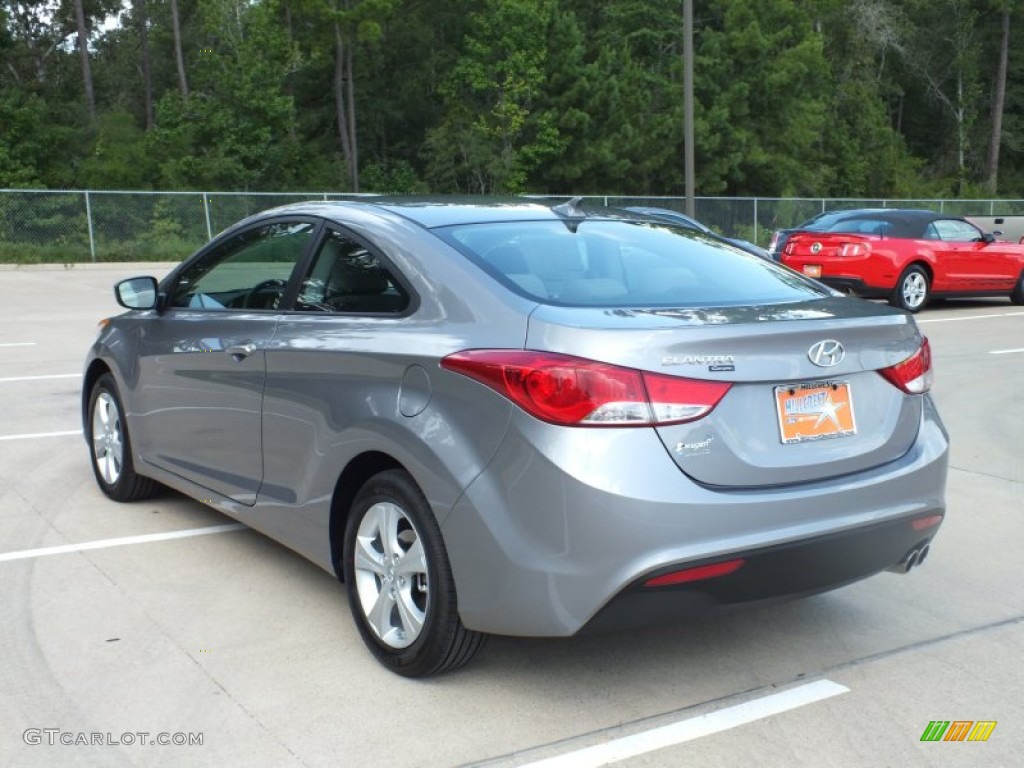 2013 Elantra Coupe GS - Titanium Gray Metallic / Gray photo #7