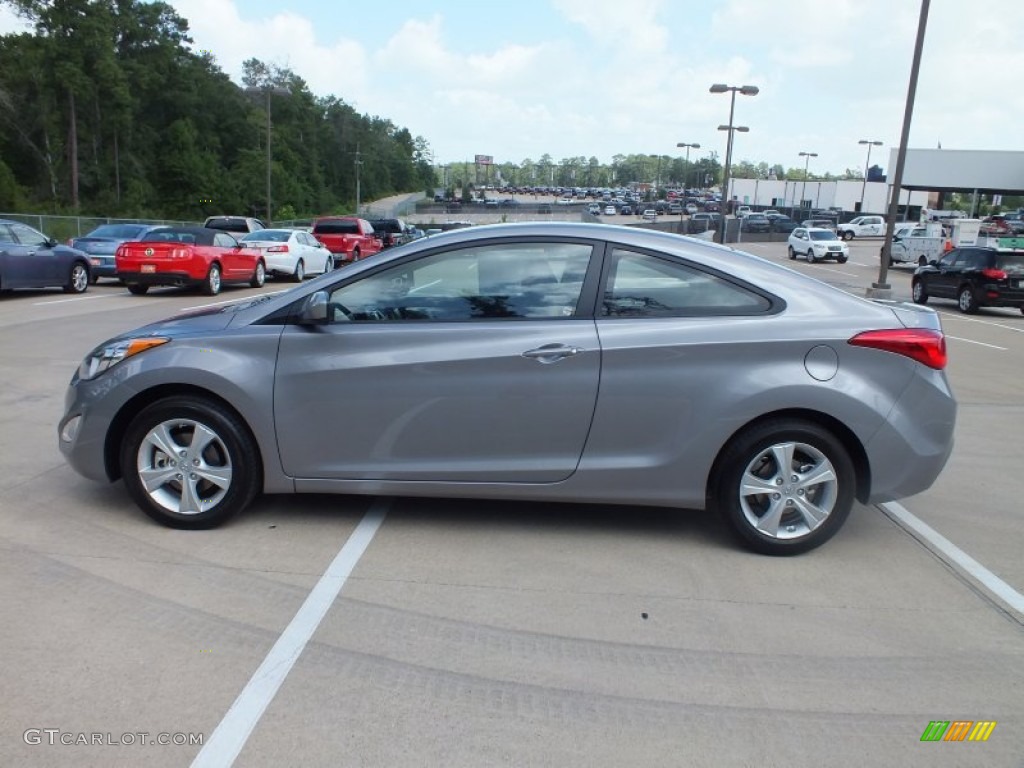 2013 Elantra Coupe GS - Titanium Gray Metallic / Gray photo #8