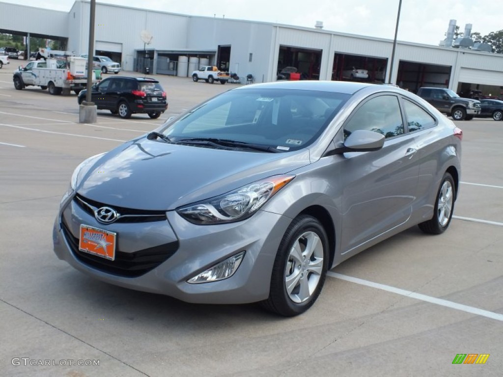 2013 Elantra Coupe GS - Titanium Gray Metallic / Gray photo #9