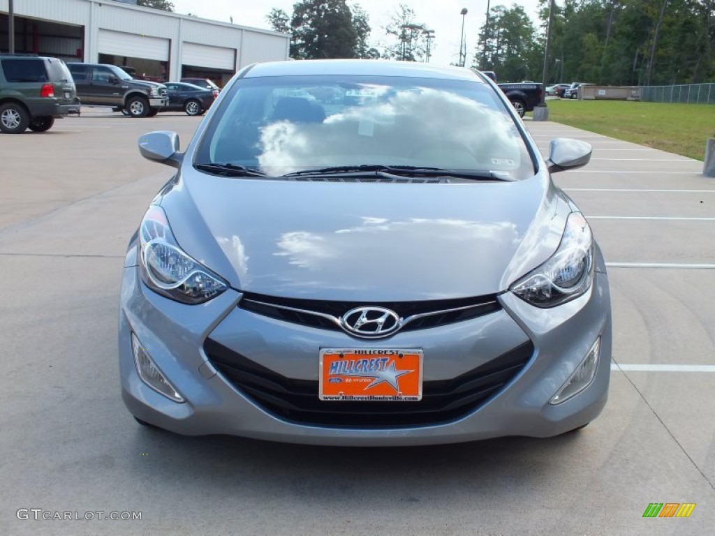 2013 Elantra Coupe GS - Titanium Gray Metallic / Gray photo #10
