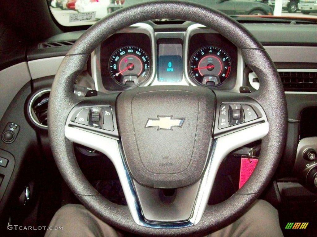 2012 Chevrolet Camaro LS Coupe Black Steering Wheel Photo #68531809