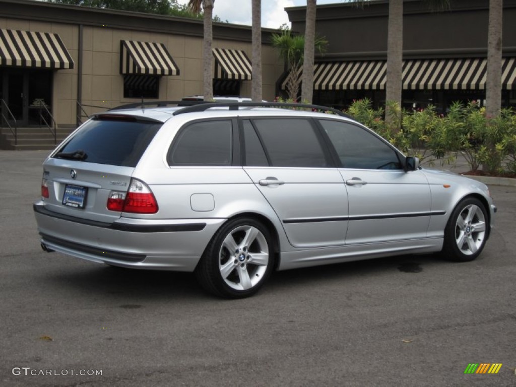 Titanium Silver Metallic 2004 BMW 3 Series 325i Wagon Exterior Photo #68531881