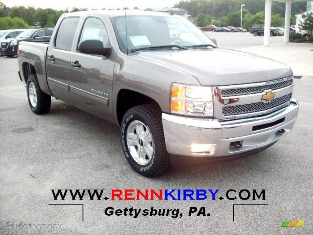 2013 Silverado 1500 LT Crew Cab 4x4 - Graystone Metallic / Ebony photo #1