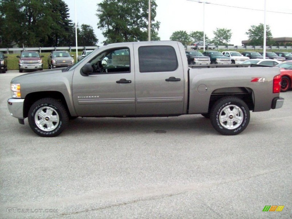 2013 Silverado 1500 LT Crew Cab 4x4 - Graystone Metallic / Ebony photo #12