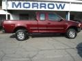 1997 Dark Toreador Red Metallic Ford F150 XLT Extended Cab 4x4  photo #1