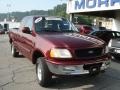 1997 Dark Toreador Red Metallic Ford F150 XLT Extended Cab 4x4  photo #2