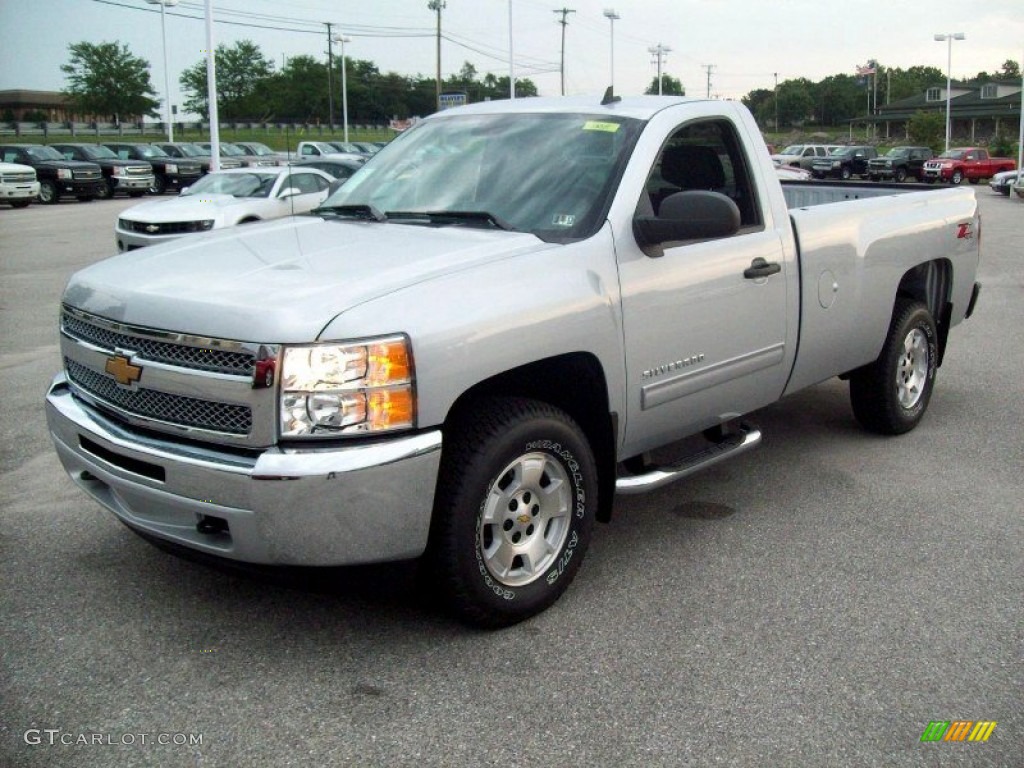 2013 Silverado 1500 LT Regular Cab 4x4 - Silver Ice Metallic / Ebony photo #10