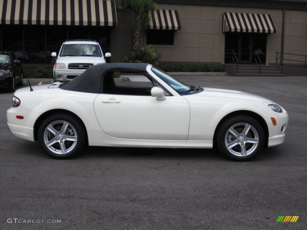 Marble White 2008 Mazda MX-5 Miata Sport Roadster Exterior Photo #68533315