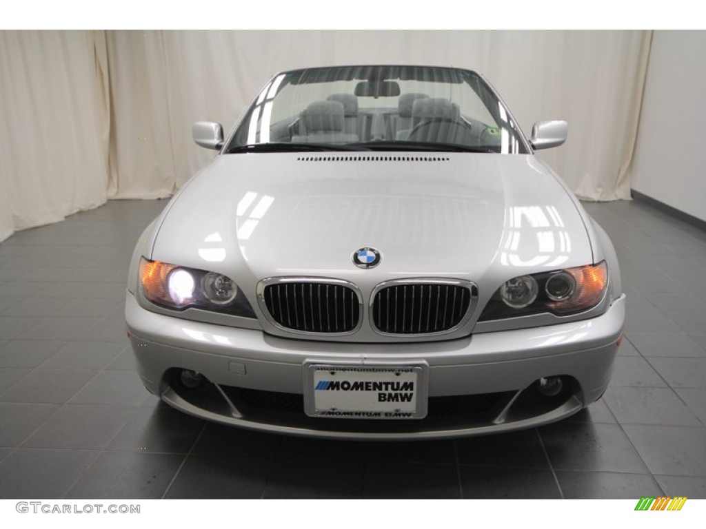 2006 3 Series 330i Convertible - Titanium Silver Metallic / Grey photo #5