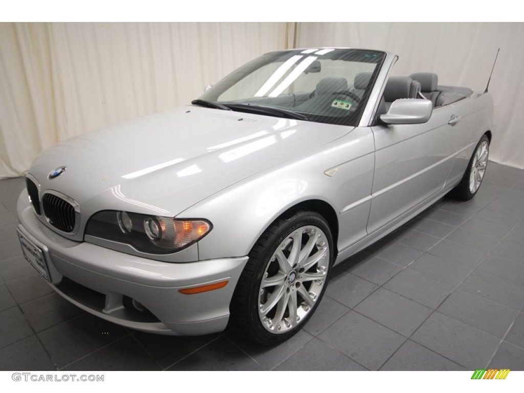 2006 3 Series 330i Convertible - Titanium Silver Metallic / Grey photo #6