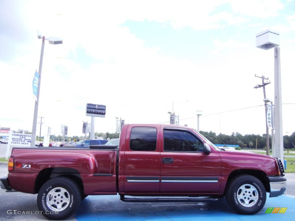 2004 Silverado 1500 Z71 Extended Cab 4x4 - Sport Red Metallic / Dark Charcoal photo #6