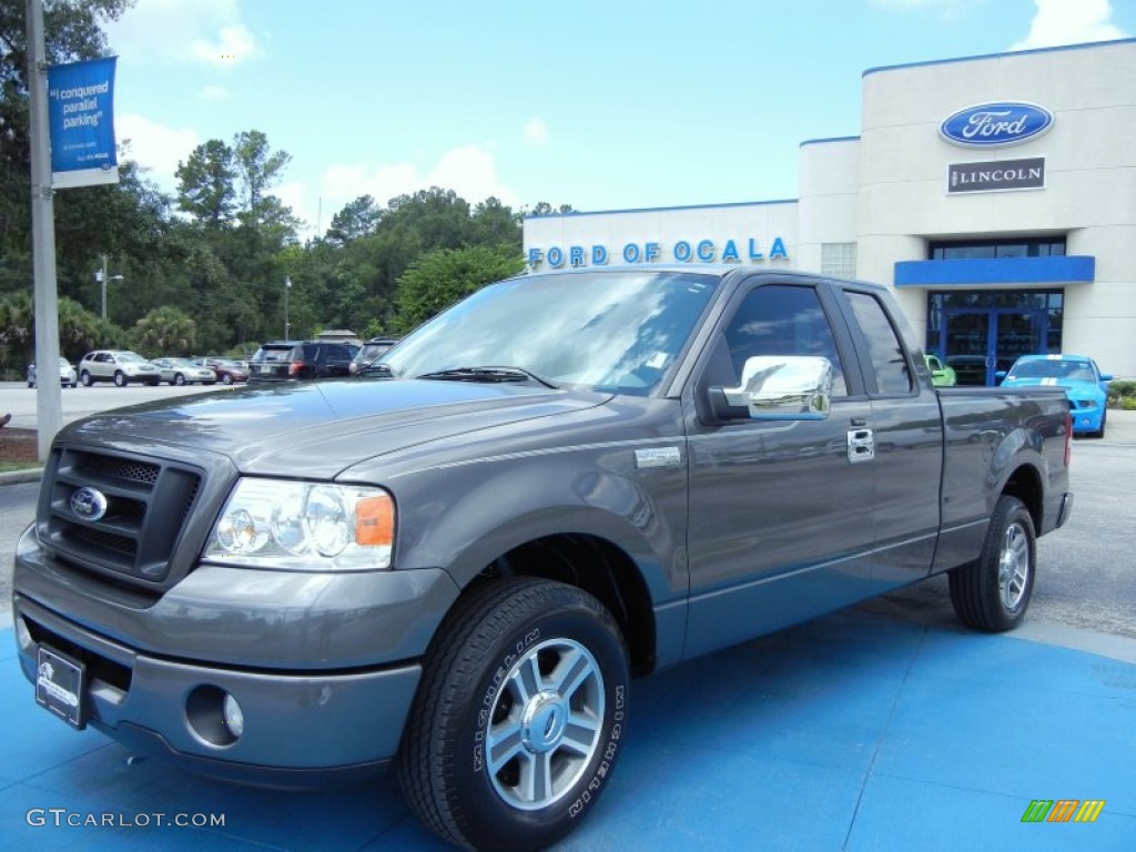 2008 F150 STX SuperCab - Dark Shadow Grey Metallic / Medium Flint Grey photo #1