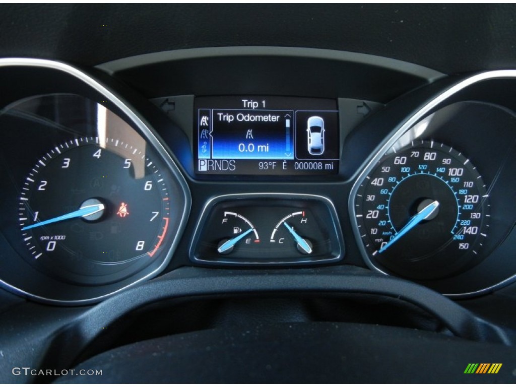 2012 Focus SEL Sedan - Black / Charcoal Black photo #9