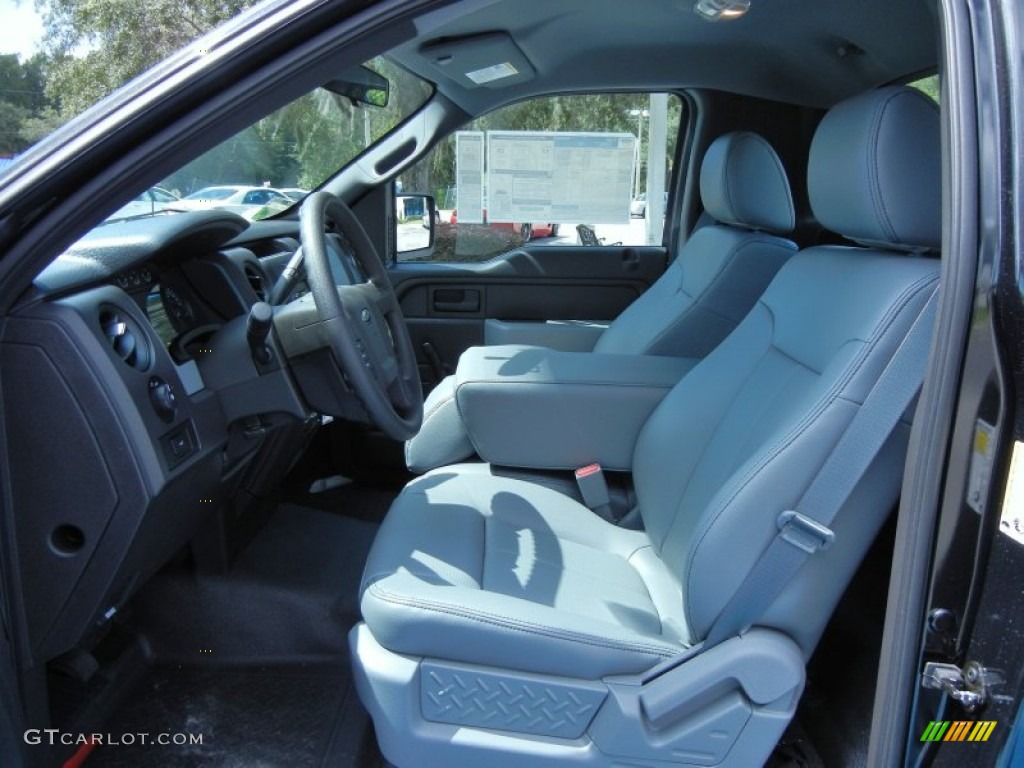 Steel Gray Interior 2012 Ford F150 XL Regular Cab Photo #68535010