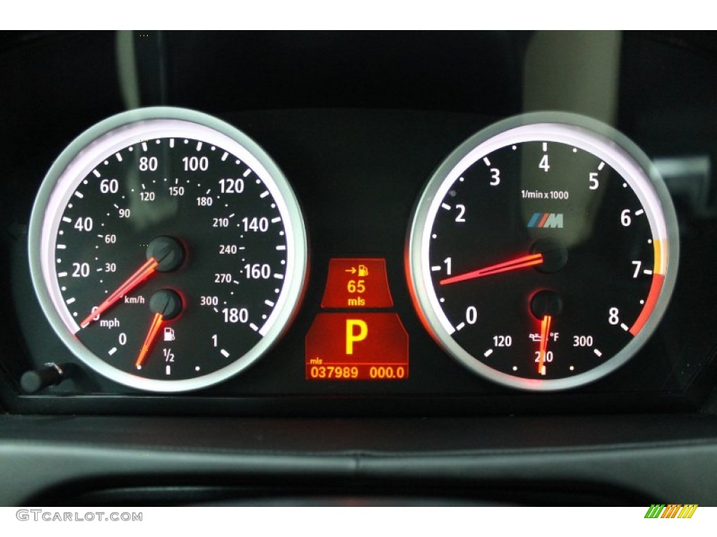 2010 BMW X6 M Standard X6 M Model Gauges Photo #68536033