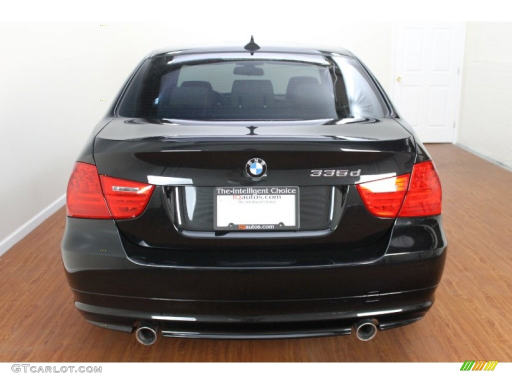 2010 3 Series 335d Sedan - Black Sapphire Metallic / Oyster/Black Dakota Leather photo #6