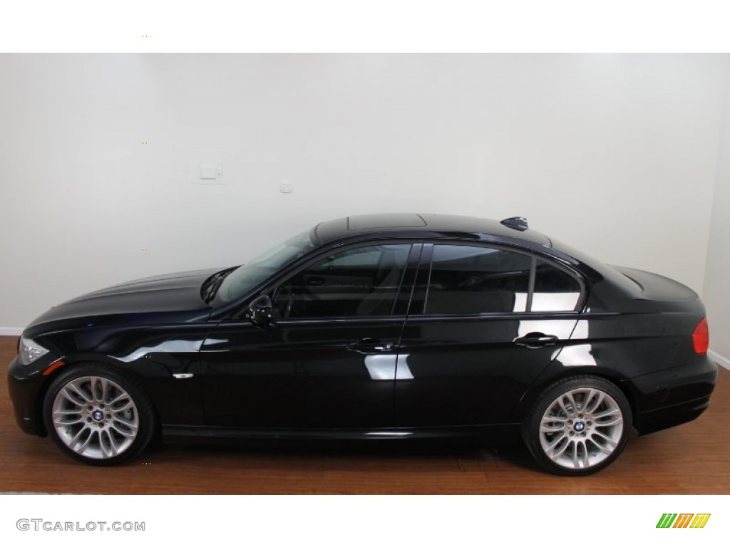 2010 3 Series 335d Sedan - Black Sapphire Metallic / Oyster/Black Dakota Leather photo #7