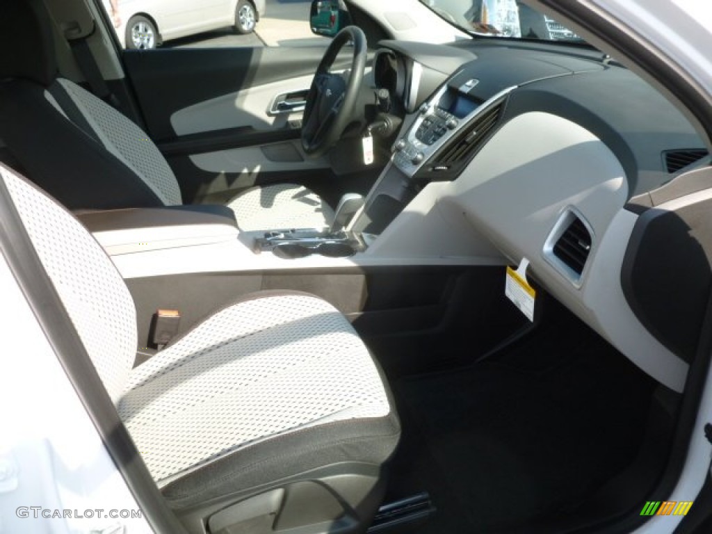 Light Titanium Jet Black Interior 2013 Chevrolet Equinox Ls