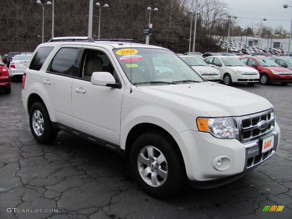 2009 Escape Limited V6 4WD - White Suede / Camel photo #4